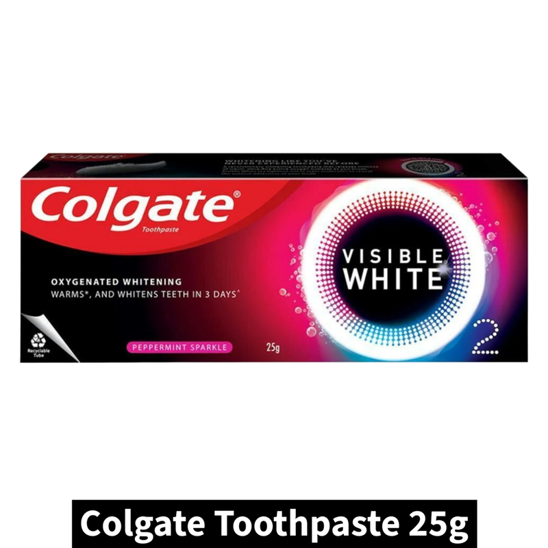 Colgate Visible White Oxygenated Whitening Toothpaste (25gm)(Pack of 1)