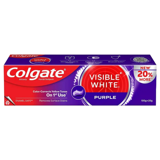 Colgate Visible White Purple Anticavity Toothpaste 100g