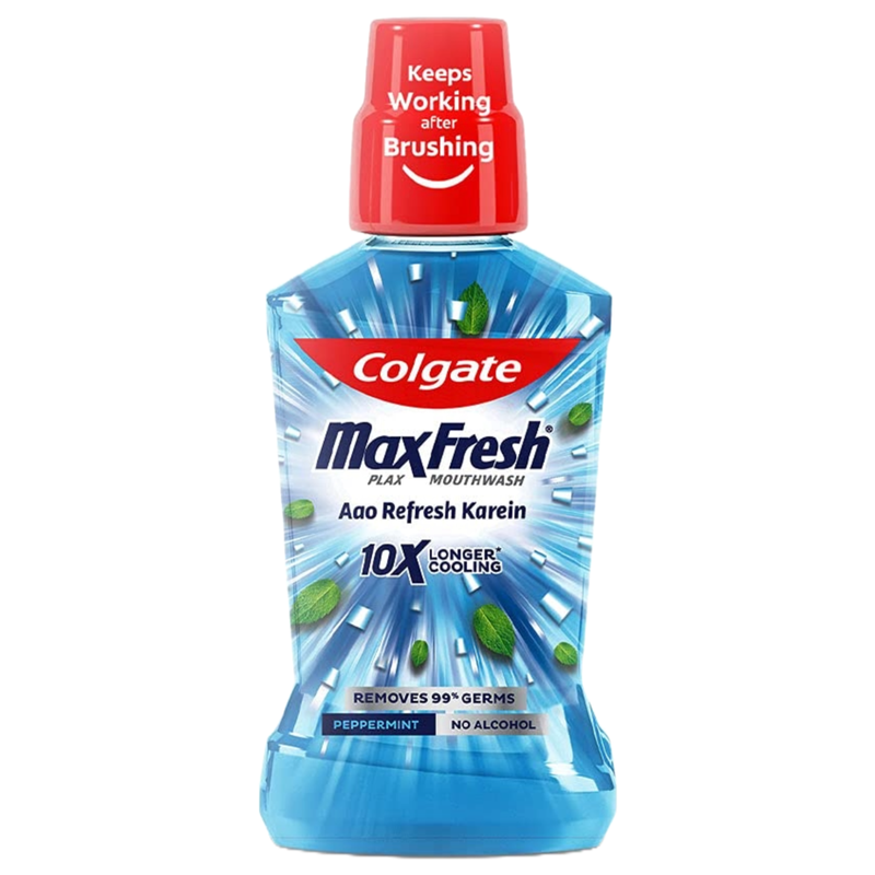 Colgate MaxFresh Longer Cooling 10X Peppermint Mouthwash 100ml