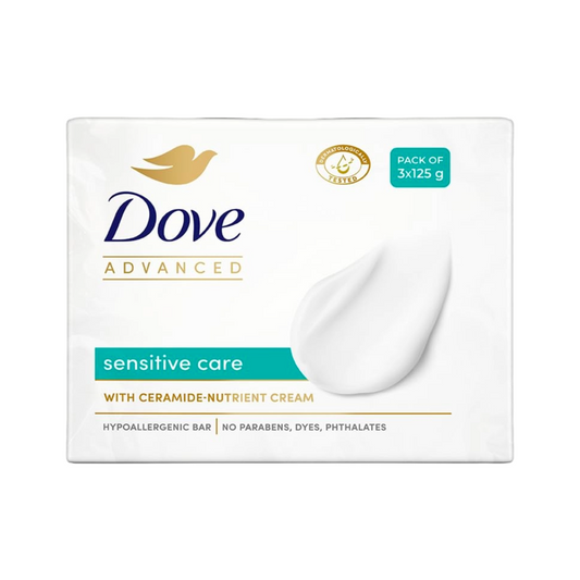 Dove Advanced Sensitive Care Ceramide-Nutrient Cream Bar (125g X 3)