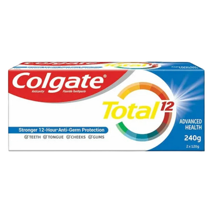 Colgate Total 12 Advanced Health Anticavity Toothpaste (2X120g)