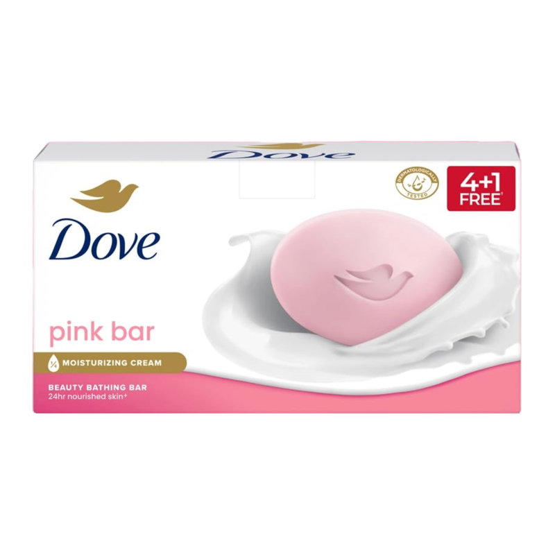 Dove Pink Beauty Bathing Bar (125g X 5)