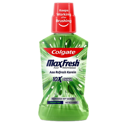 Colgate MaxFresh Longer Cooling 10X Fresh Tea Mouthwash 250ml