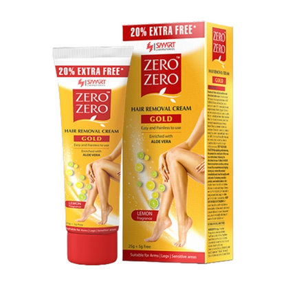 Zero Zero Gold Aloe Vera Hair Removal Cream 25g