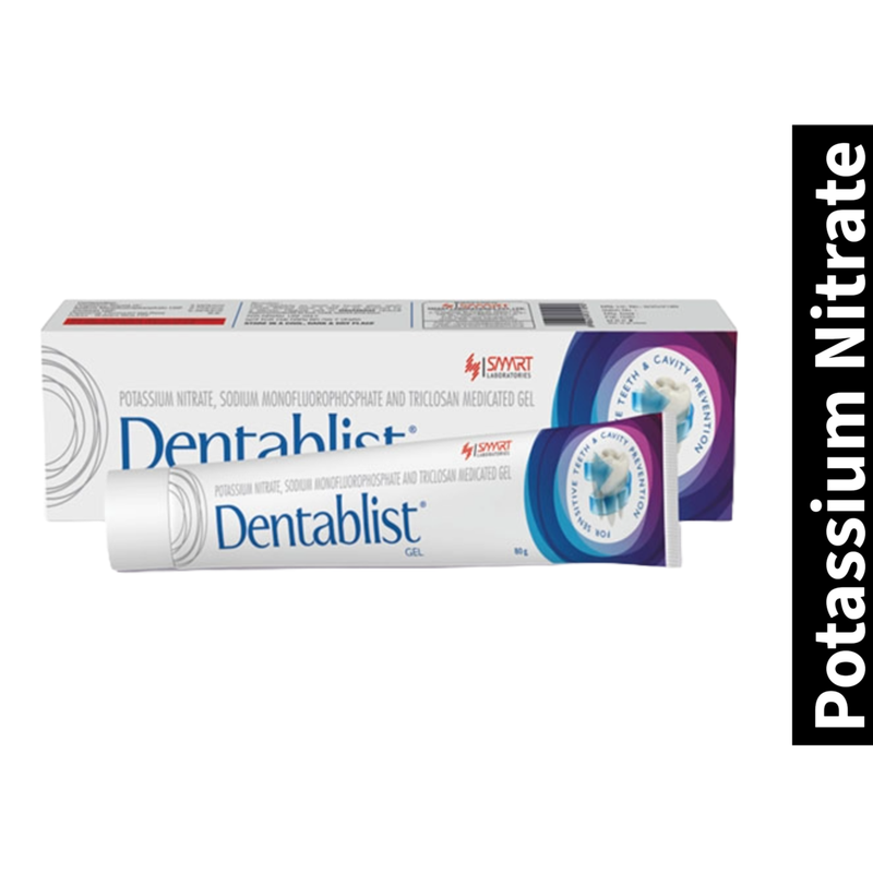 Dentablist Potassium Medicated Gel (80gm)(Pack of 1)