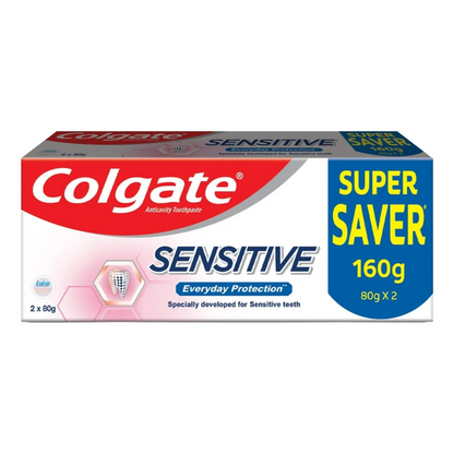 Colgate Sensitive Everyday Protection Anticavity Toothpaste (2x80g)