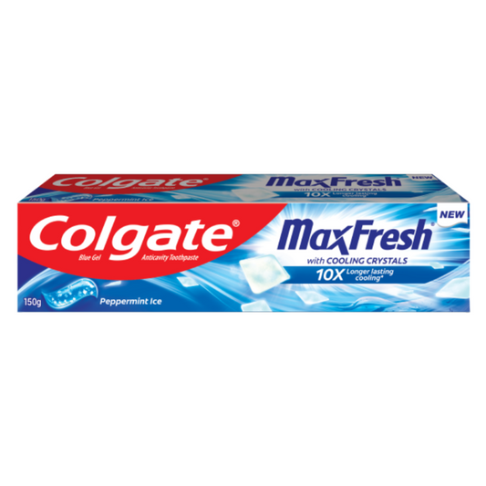 Colgate MaxFresh With Cooling Crystals 10X Peppermint Ice Toothpaste 150g