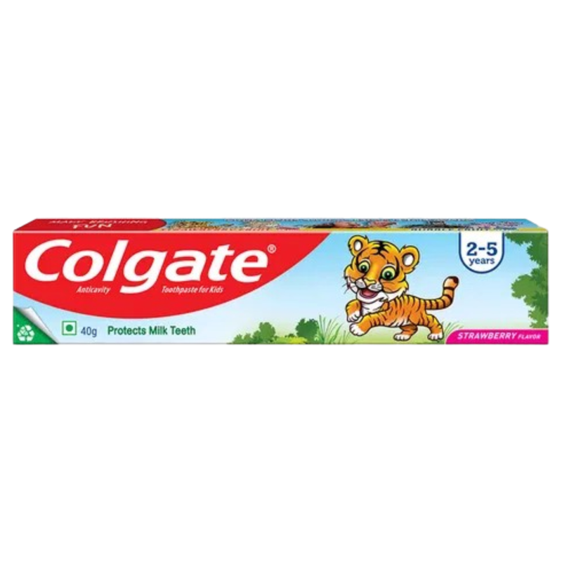 Colgate Strawberry Protects Milk Tiger Anticavity Kids Toothpaste 40g