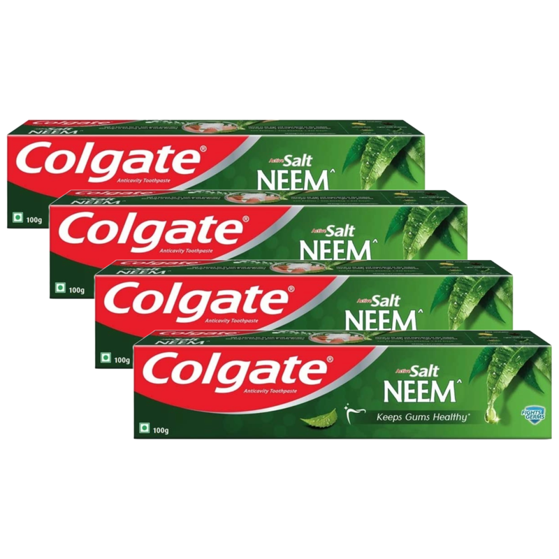 Colgate Active Salt Neem Anticavity Healthy Tight Gums Toothpaste 100g Pack of 4