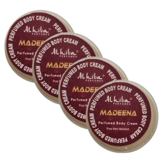 Al Hiba Madeena Perfume Body Cream 10g Pack of 4