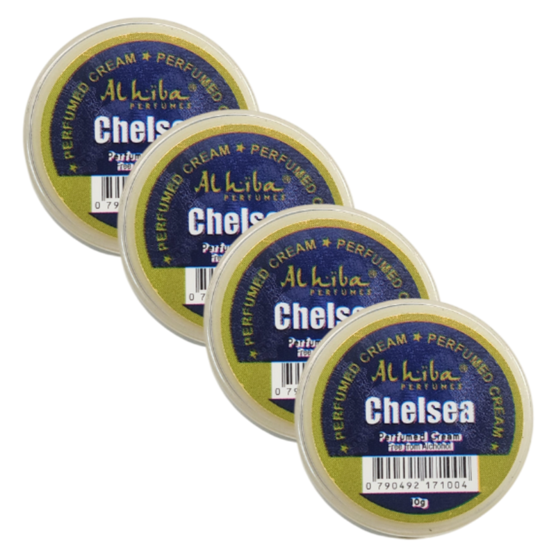 Al Hiba Chelsea Perfume Body Cream 10g Pack of 4