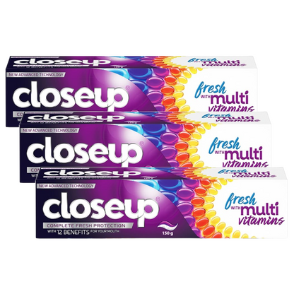 Closeup Complete Fresh With Multi Vitamins Toothpaste 150g Pack of 3