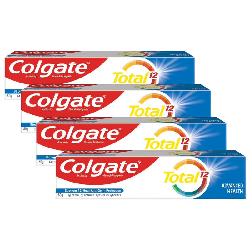 Colgate Total 12 Advanced Health Anticavity Toothpaste 80g Pack of 4