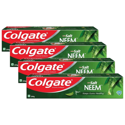 Colgate Active Salt Neem Anticavity Healthy Tight Gums Toothpaste 200g Pack of 4