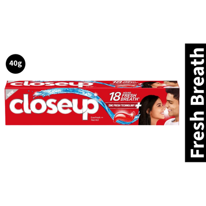 Closeup 18 Hours Fresh Breath Toothpaste (40gm)(Pack of 1)