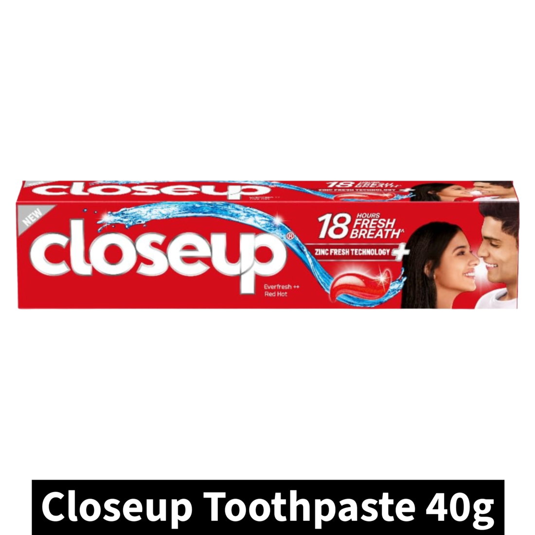 18 Hours Fresh Breath Closeup Everfresh Red Hot Toothpaste 40g