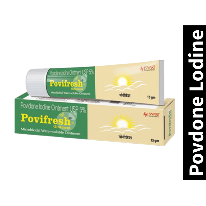 Lodine Ointment Povifresh Povdone USP 5% 15g