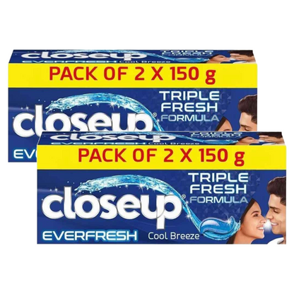 Closeup Everfresh Triple Fresh Formula Toothpaste (150g x 2) Pack of 2