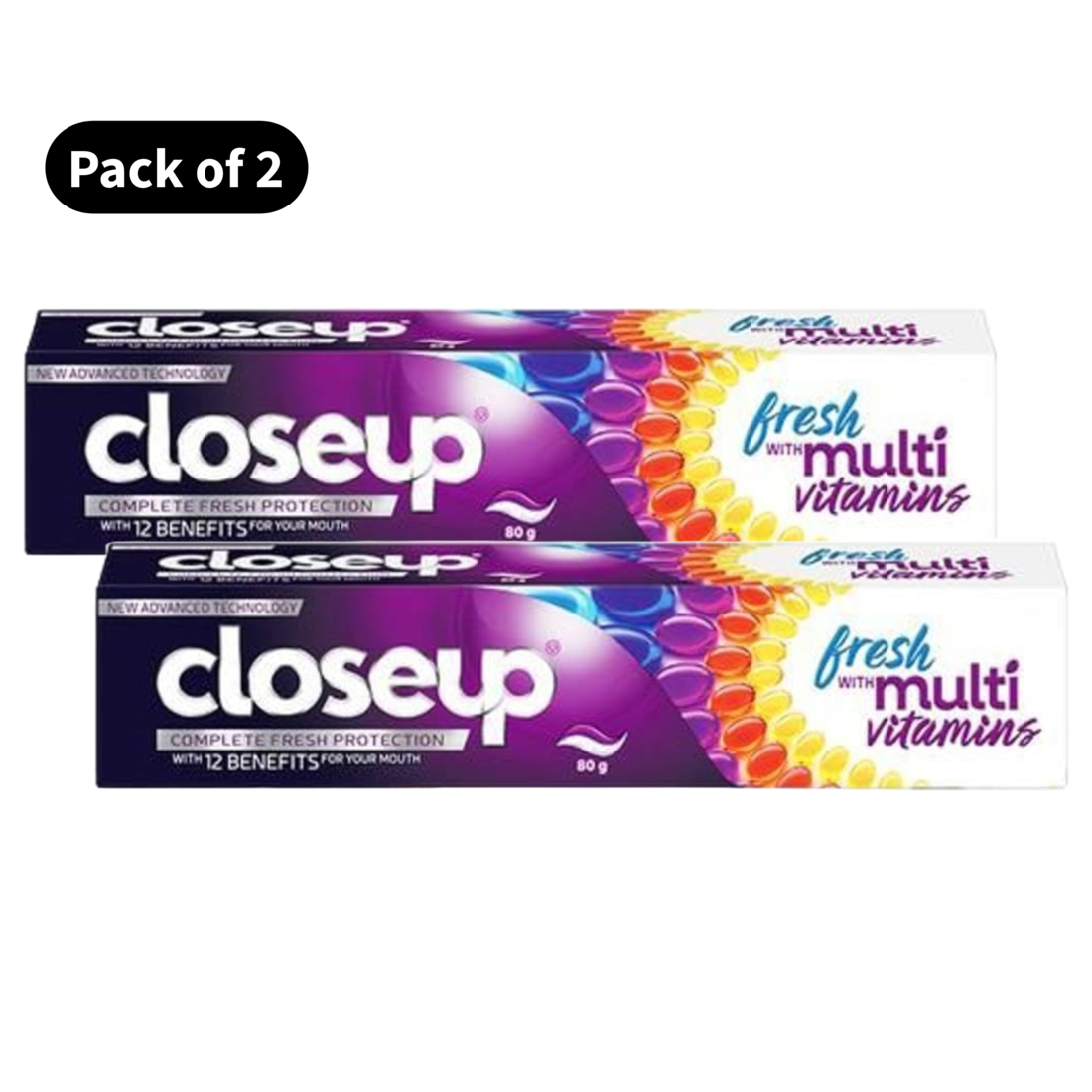 Closeup Fresh With Multi Vitamins Toothpaste (80gm)(Pack of 2)