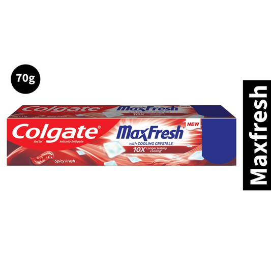 MaxFresh With Cooling Crystals 10X Colgate Spicy Fresh Toothpaste 70g