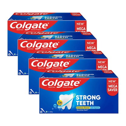 Colgate Strong Teeth Anticavity Toothpaste (4x200g) Pack of 4