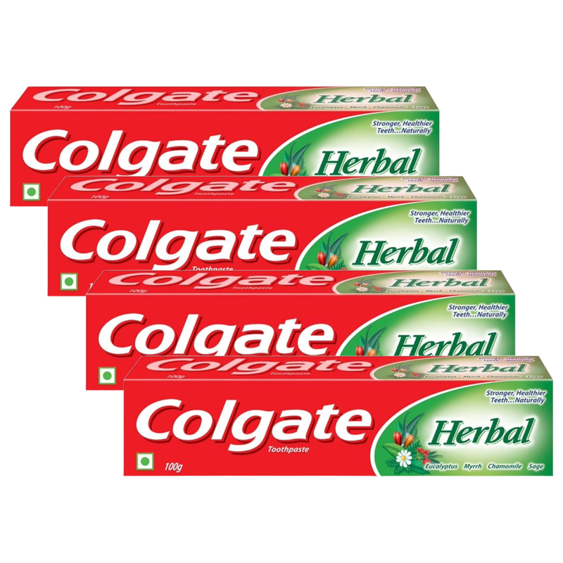 Colgate Herbal Anticavity Stronger Healthier Toothpaste 100g Pack of 4