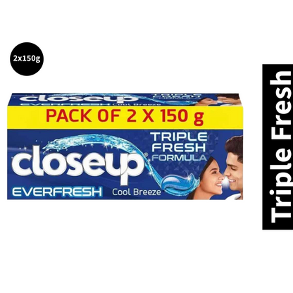 Triple Fresh Formula Closeup Everfresh Toothpaste (150g x 2)