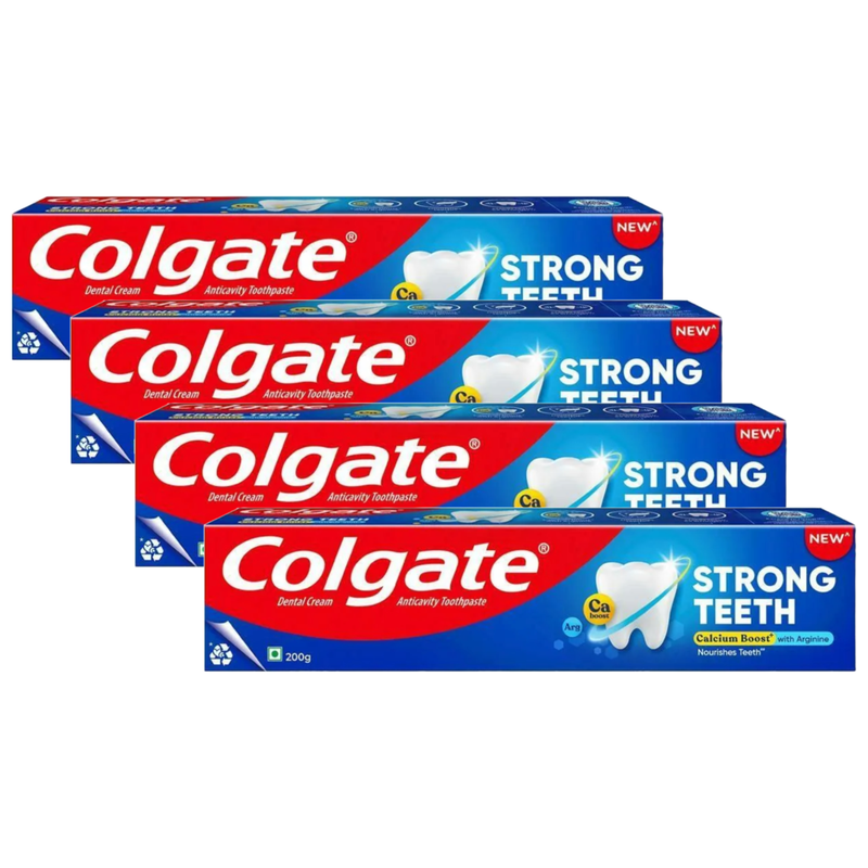 Colgate Strong Teeth Anticavity Toothpaste 200g Pack of 4