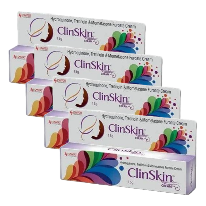 ClinSkin Hydroquinone, Tretinoin & Mometasone Furoate Cream 15g Pack of 4