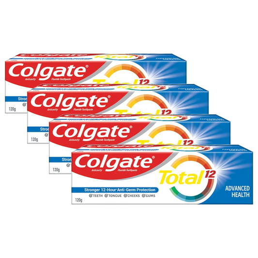 Colgate Total 12 Advanced Health Anticavity Toothpaste 120g Pack of 4