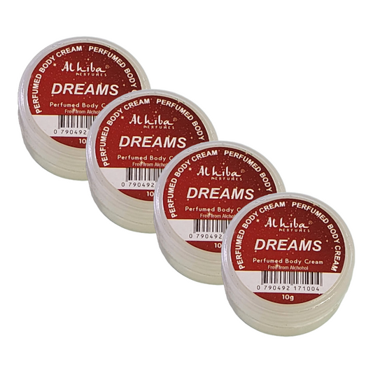 Al Hiba Dreams Perfume Body Cream 10g Pack of 4