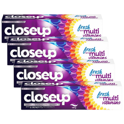 Closeup Complete Fresh With Multi Vitamins Toothpaste 150g Pack of 4