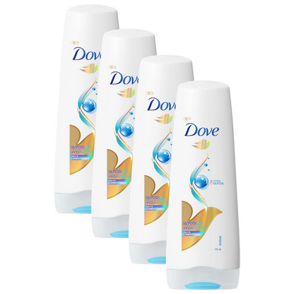 Dove Glycolic + Hydration 5% Hydra Glycol Conditioner 175ml Pack of 4