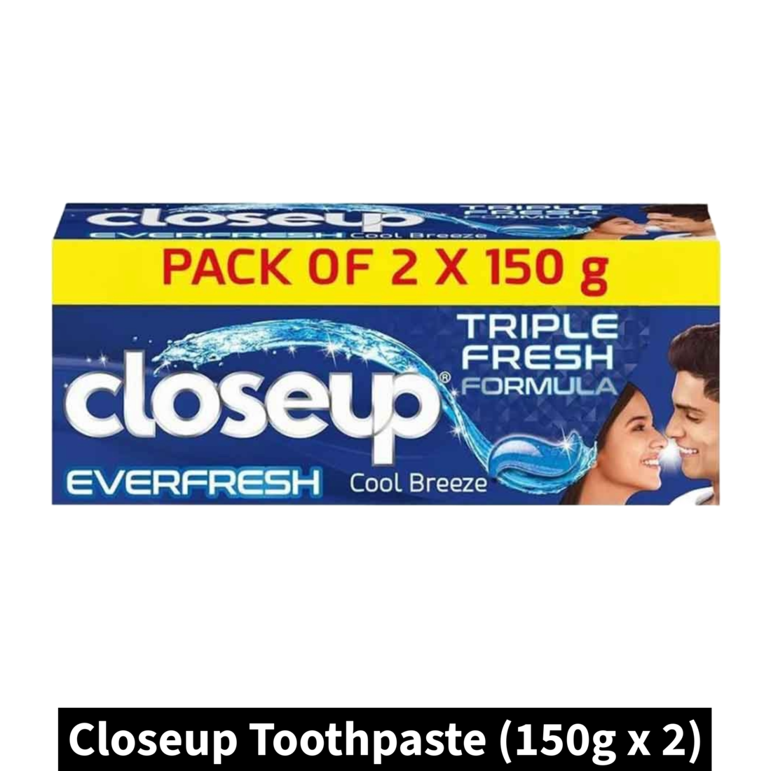 Closeup Triple Fresh Formula Toothpaste (150g x 2)(Pack of 1)