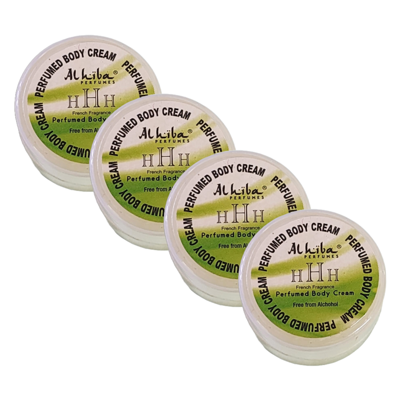 Al Hiba HHH Perfume Body Cream 10g Pack of 4