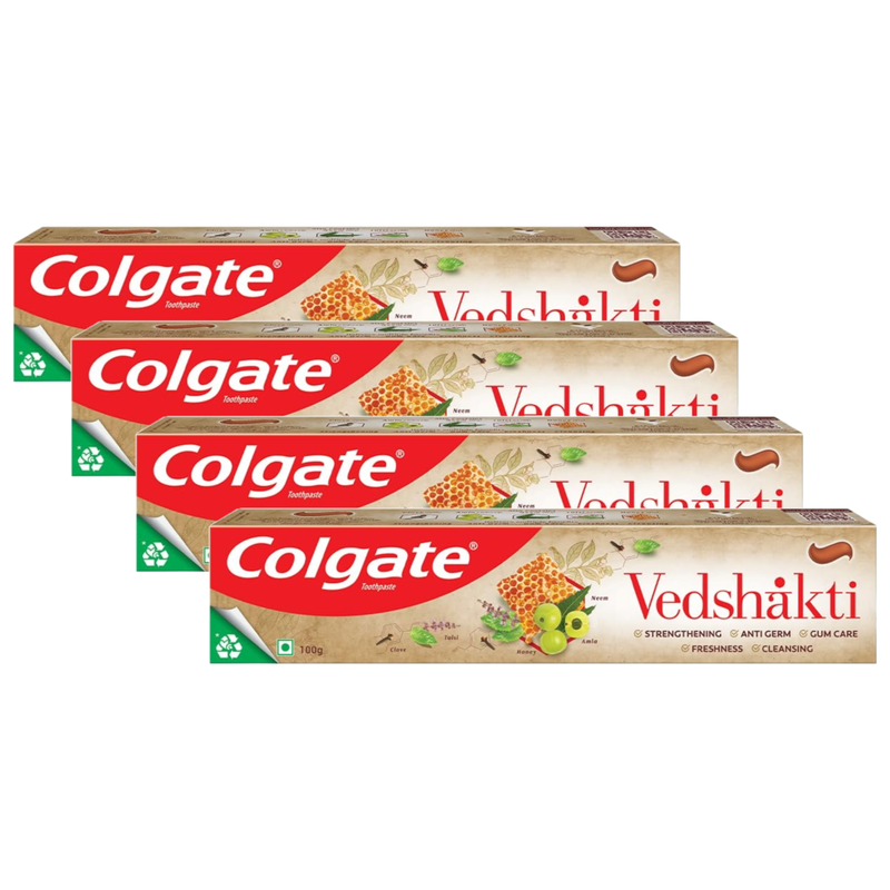 Colgate Vedshakti Strengthrning Toothpaste 100g Pack of 4