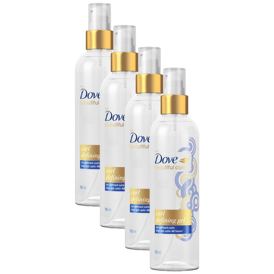 Dove Beautiful Curl Defining Hair Gel 110ml Pack of 4