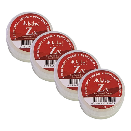 Al Hiba Zx Perfume Body Cream 10g Pack of 4