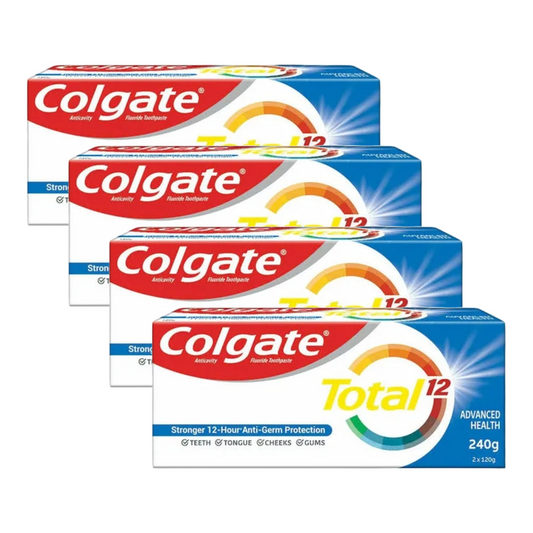 Colgate Total 12 Advanced Health Anticavity Toothpaste (2X120g) Pack of 4