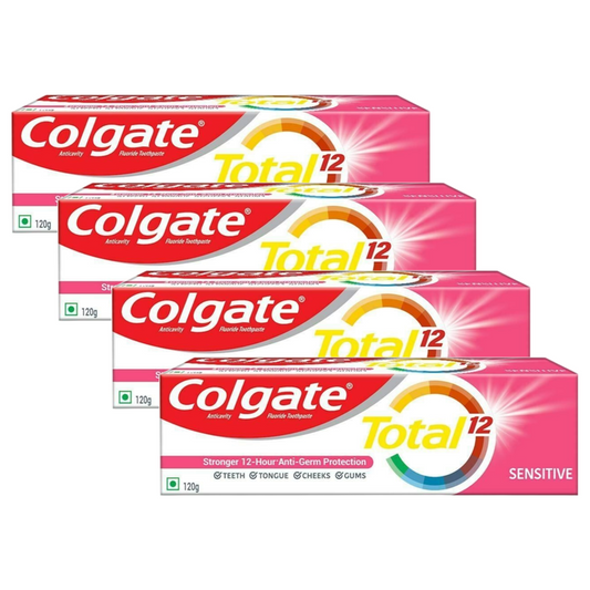 Colgate Total 12 Sensitive Anticavity Toothpaste 120g Pack of 4