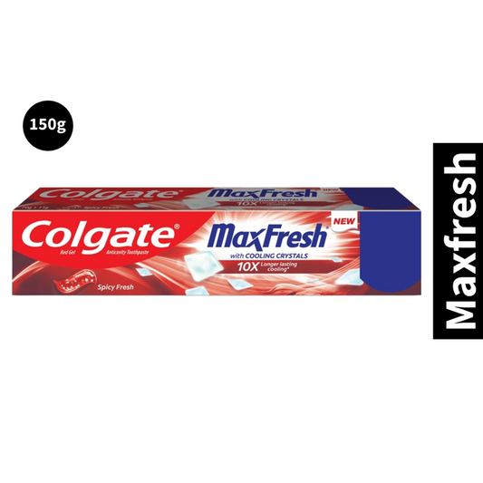 MaxFresh With Cooling Crystals 10X Colgate Spicy Fresh Toothpaste 150g