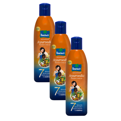 Parachute Advansed Ayurvedic Coconut Hair Oil (45ml - Pack Of 3)