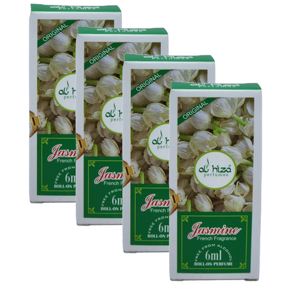 Al Hiza Jasmine Roll On Perfume 6ml Pack of 4