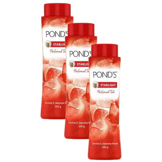 Ponds Starlight Perfumed Talc Orchid & Jasmine 100g (Pack Of 3)