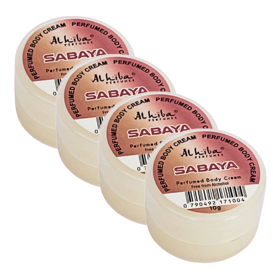 Al Hiba Sabaya Perfume Body Cream 10g Pack of 4