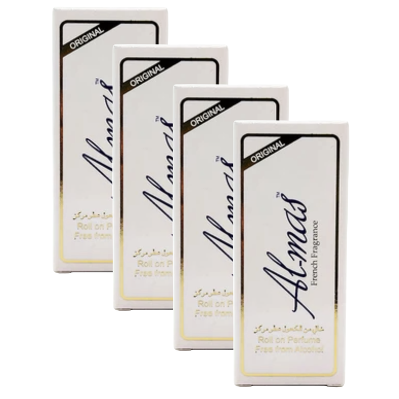 Al Mas French Roll On Perfume 8ml Pack of 4