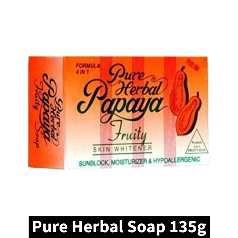 Pure Herbal Papaya Fruity Soap (135gm)(Pack of 1)