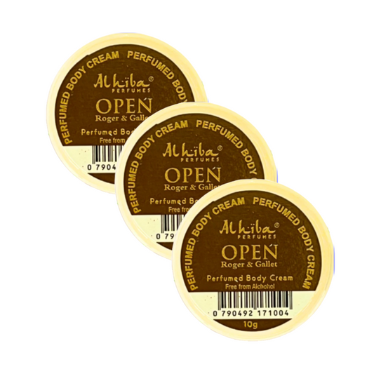 Al Hiba Open Perfume Body Cream 10g Pack of 3