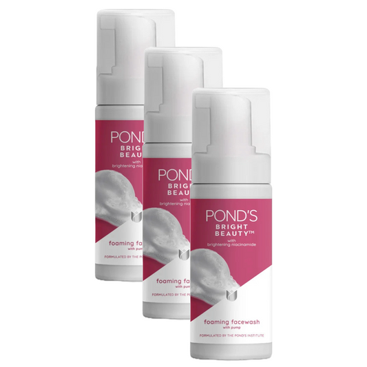 Ponds Bright Beauty Foaming Face Wash 150ml Pack of 3