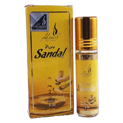 Al Mas Roll On Perfume Pure Sandal 8ml